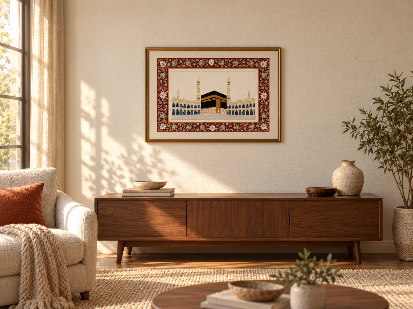 Returning with Intention shown in an illustrative home setting
